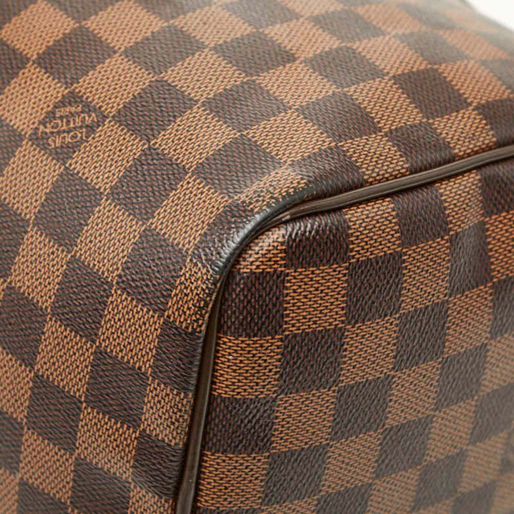 LOUIS VUITTON Authentic Brown Damier Leather Speedy 30 Boston Bag - Picture 6 of 12